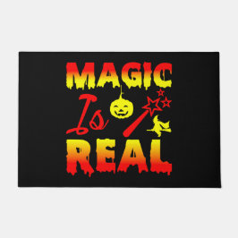 Magic is echt een halloween pomkin witch deurmat