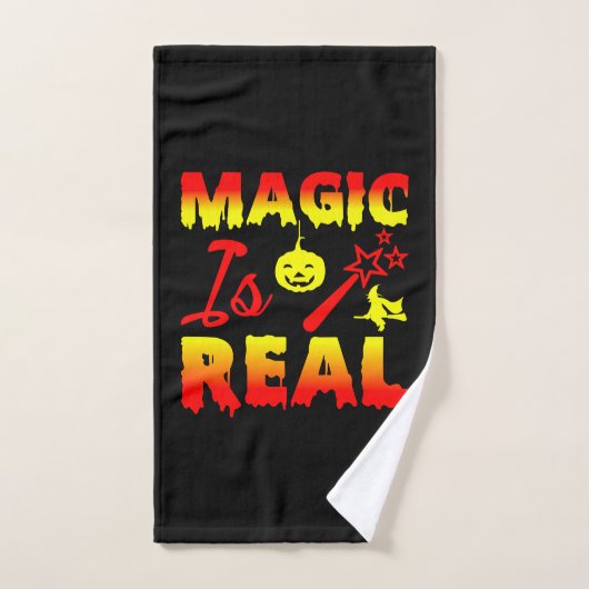 Magic is echt een halloween pomkin witch handdoek (Handdoek)
