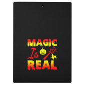 Magic is echt een halloween pomkin witch klembord (Achterkant)