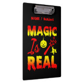 Magic is echt een halloween pomkin witch klembord (Rechts)