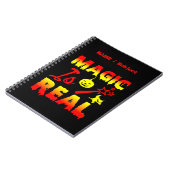 Magic is echt een halloween pomkin witch notitieboek (Linkerzijde)