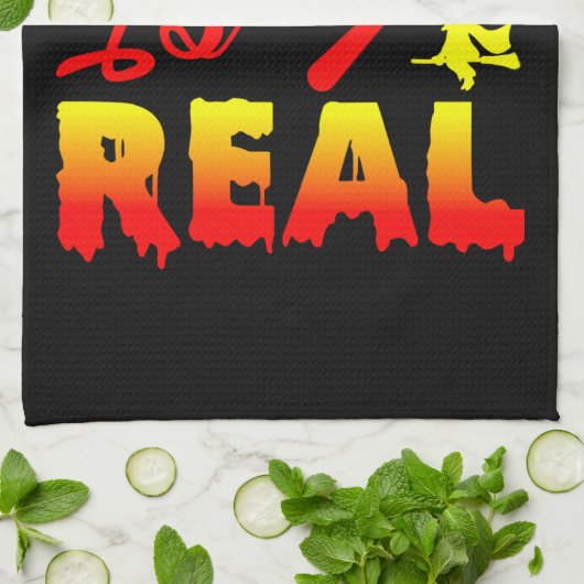 Magic is echt een halloween pomkin witch theedoek (Gevouwen)