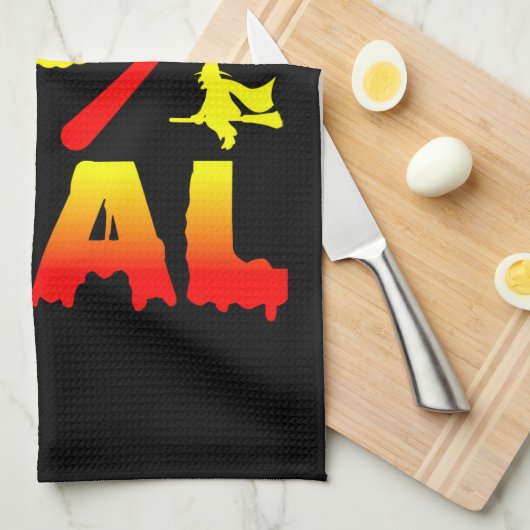 Magic is echt een halloween pomkin witch theedoek (Quarter Fold)