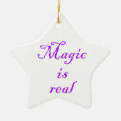 Magic is een echte versiering keramisch ornament (Voorkant)