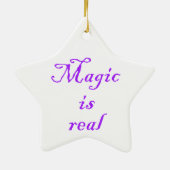 Magic is een echte versiering keramisch ornament (Achterkant)