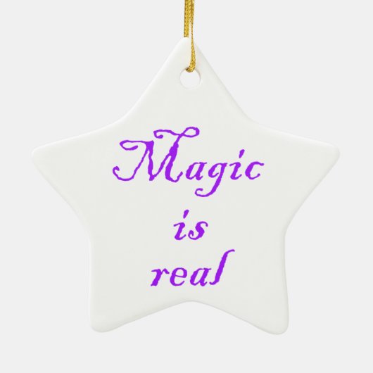 Magic is een echte versiering keramisch ornament (Achterkant)