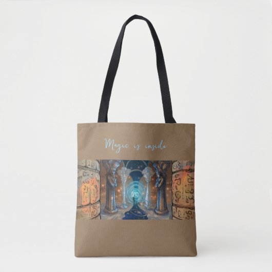 Magic is inside fantasy magic art tote bag (Voorkant)