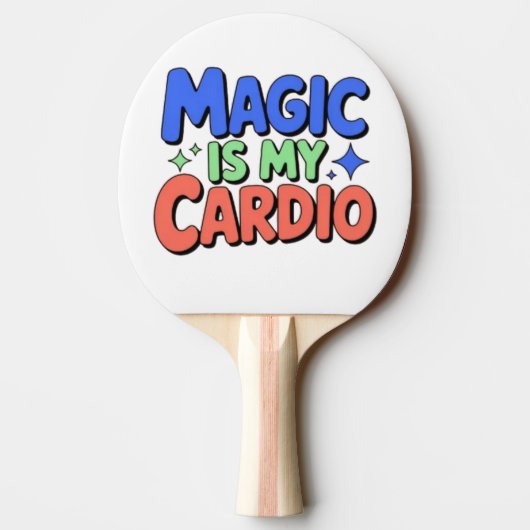 Magic Is My Cardio – Funny Witchy Ping Pong Paddle Tafeltennisbatje (Achterkant)