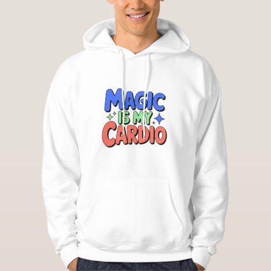 Magic Is My Cardio Mannen's Witchy Hoodie (Voorkant)
