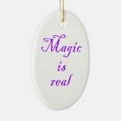 Magic is ovaal siervormig keramisch ornament (Rechts)