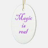 Magic is ovaal siervormig keramisch ornament (Links)