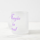 Magic is Real-mok Matglas Koffiemok (Voorkant links)