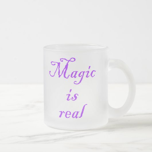 Magic is Real-mok Matglas Koffiemok (Rechts)
