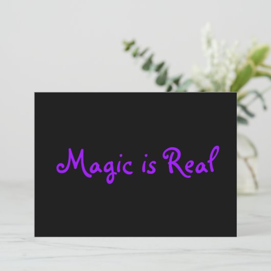 Magic is Real-uitnodigingen Kaart (Staand voorkant)