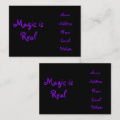 Magic is Real-visitekaartjes Visitekaartje (Voorkant / Achterkant)