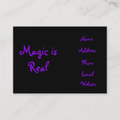 Magic is Real-visitekaartjes Visitekaartje (Achterkant)