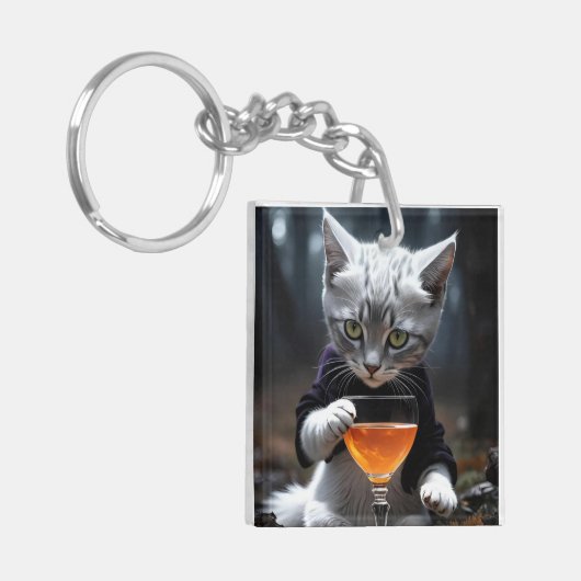 Magic Kat Sleutelhanger (Voorkant Links)