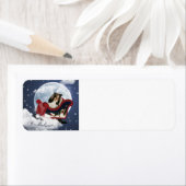 Magic kerst Sheltie Etiket (Insitu)