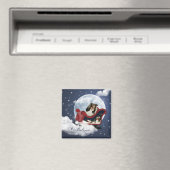 Magic kerst Sheltie Magneet (Insitu (Vaatwasser))