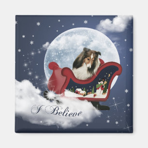 Magic kerst Sheltie Magneet
