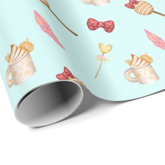 Magic Kingdom-patroon Cadeaupapier (Rol Hoek)