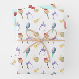 Magic Kingdom-patroon Inpakpapier Vel