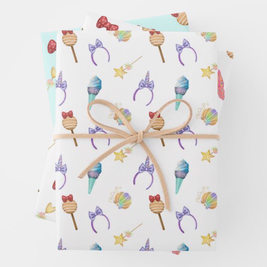 Magic Kingdom-patroon Inpakpapier Vel (In situ)