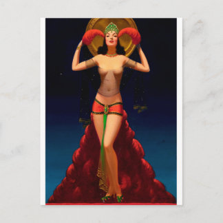 Magic Lady Pulp gaat omhoog Briefkaart
