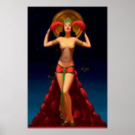 Magic Lady Pulp gaat omhoog Poster