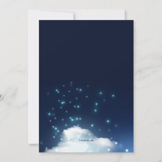 Magic Lamp Arabian Night Prom Invitation Kaart (Achterkant)