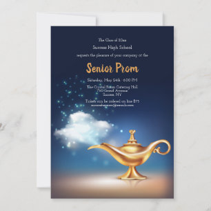 Magic Lamp Arabian Night Prom Invitation Kaart
