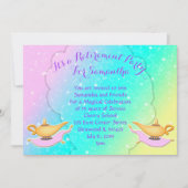 Magic Lamp Carpet Arabian Night Retirement Party Kaart (Voorkant)