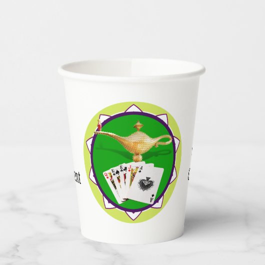 Magic Lamp Poker Chip Papieren Bekers (Links)