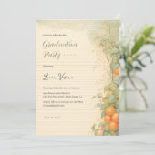 Magic Land Papier Prinses Foto Afstuderen Kaart (Staand voorkant)