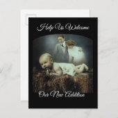 Magic Lantern A Wealth of Love New Baby Welcome Aankondigingskaart (Voorkant / Achterkant)