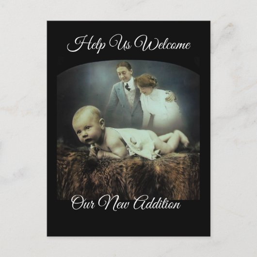 Magic Lantern A Wealth of Love New Baby Welcome Aankondigingskaart (Voorkant)