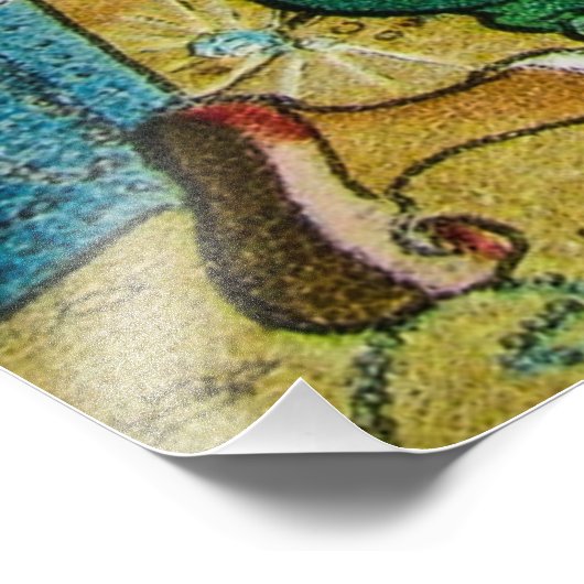 Magic Lantern Slide Ali Baba en de veertig dieven Foto Afdruk (Hoek)