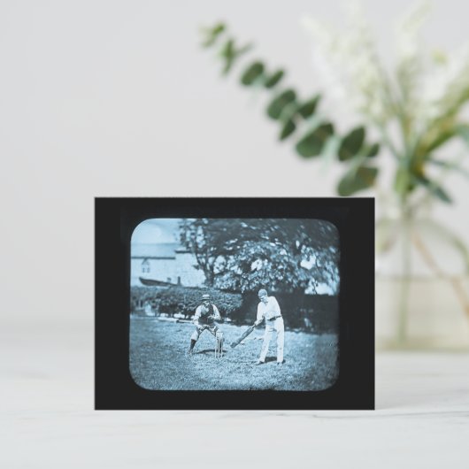 Magic Lantern Slide Cricket Spelyan Briefkaart (Staand voorkant)