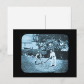 Magic Lantern Slide Cricket Spelyan Briefkaart (Voorkant / Achterkant)