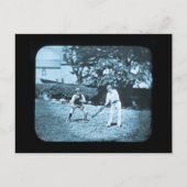 Magic Lantern Slide Cricket Spelyan Briefkaart (Voorkant)