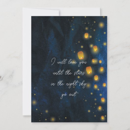 Magic Lanterns bruiloft uitnodigingen (Achterkant)