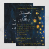 Magic Lanterns bruiloft uitnodigingen (Voorkant / Achterkant)