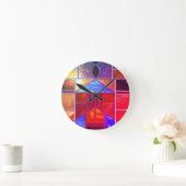 Magic light from the windows ronde klok (Huis)