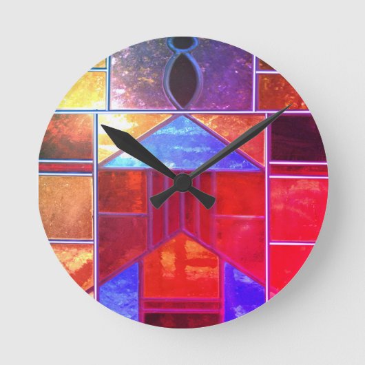 Magic light from the windows ronde klok (Voorkant)