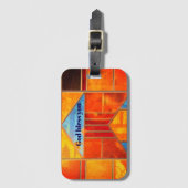 Magic light pouring from the windows of the Church Bagagelabel (Voorkant (verticaal))