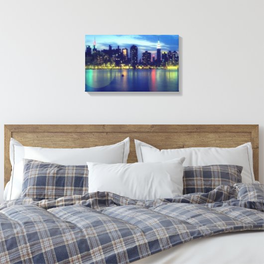 Magic Lights Canvas Print (Insitu (Slaapkamer))