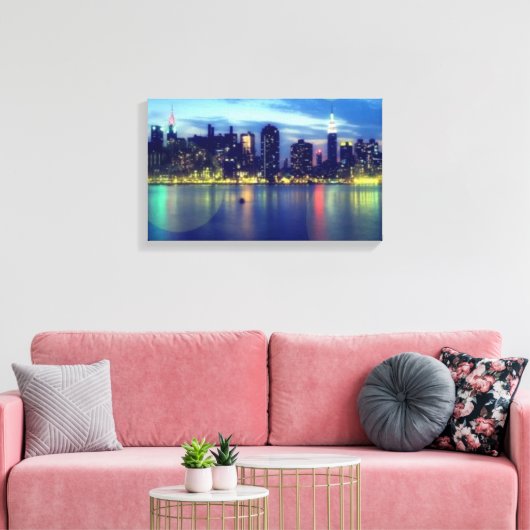 Magic Lights Canvas Print (Insitu (Woonkamer))