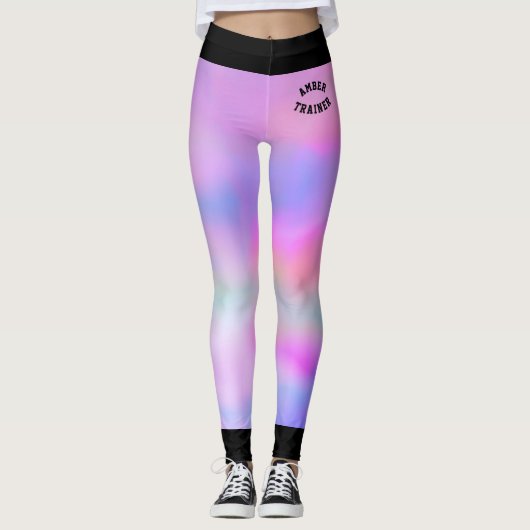 Magic Litmus roze en blue Trainer Leggings (Voorkant)