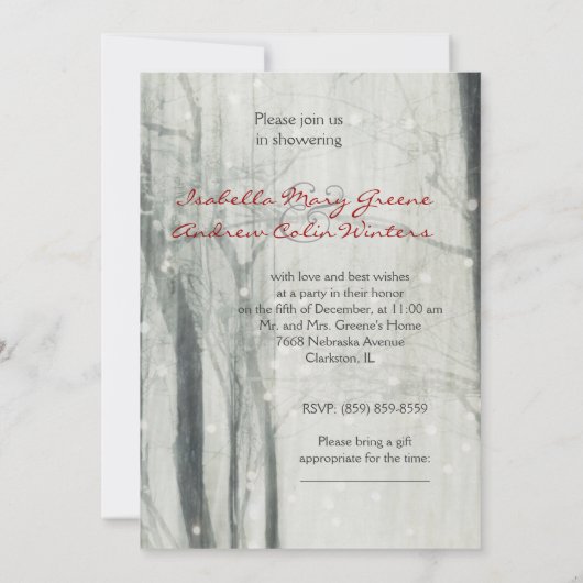 Magic Love Couple Shower Kaart (Achterkant)