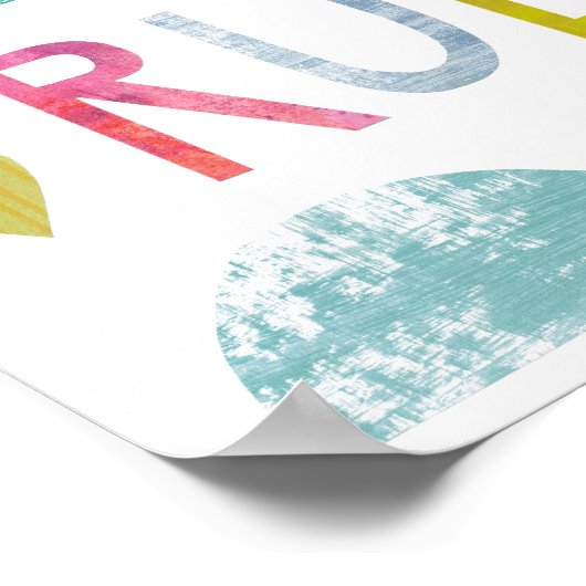 Magic Love Rules with Hearts Poster (Hoek)